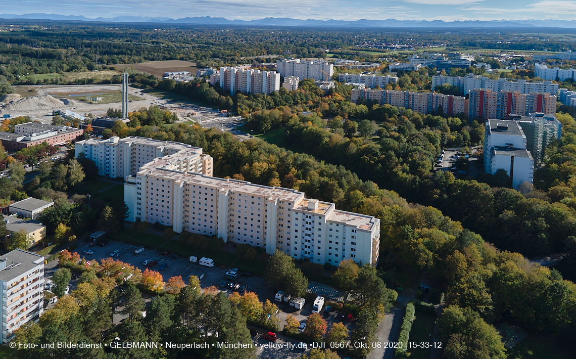 08.10.2020 - Baustelle Alexisquartier und Umgebung in Neuperlach 08.10.2020 - Baustelle Alexisquartier und Umgebung in Neuperlach
